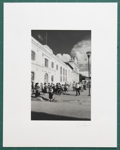 Foto montada Fotografía en blanco y negro de San Cristóbal de las Casas